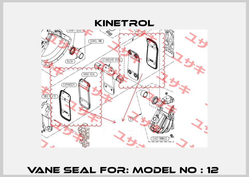 VANE SEAL FOR: Model No : 12  Kinetrol