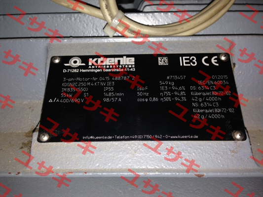 KDGN2C 250 M 4 KT NV IE3  Küenle