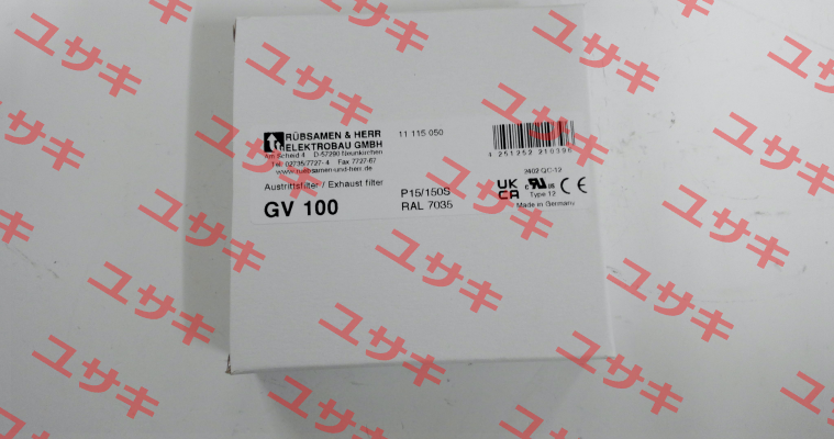 GV 100 Light grey RAL 7035 Rübsamen & Herr