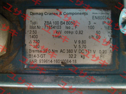 ZBA100 B4 B050 - 71854103  Demag
