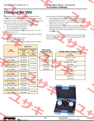 VGU/F.25/400.8.TS2.3  PN :20214139823 Olaer (Parker)