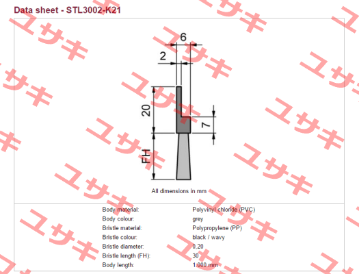 STL3002-K21  Mink Bürsten