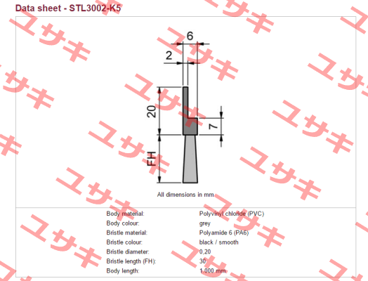 STL3002-K5  Mink Bürsten
