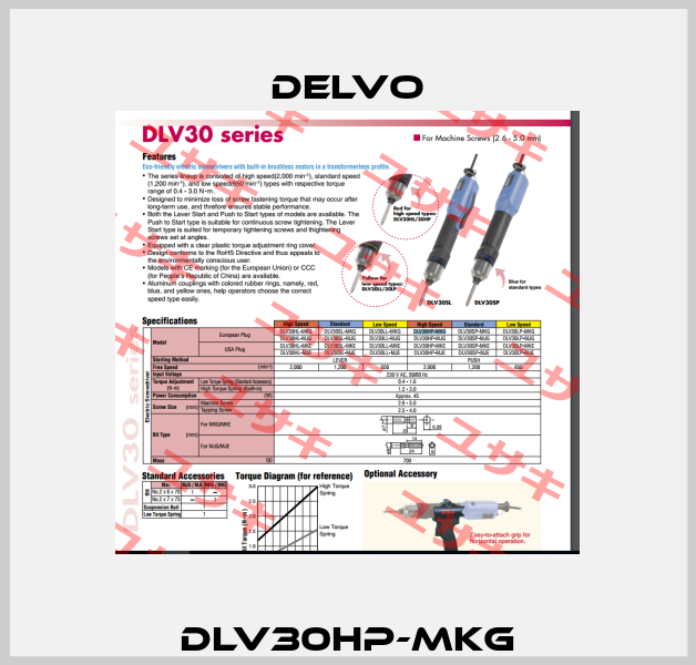 DLV30HP-MKG Delvo