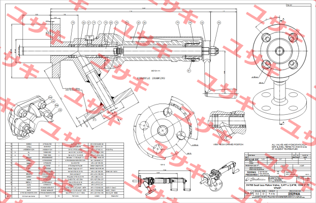 SV800 1 "/ 1 " - 600 lbs STRAHMAN VALVES