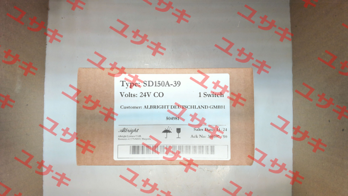 SD 150 A-39 24V CO Albright