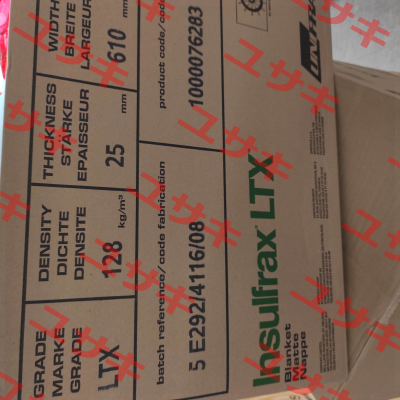 INSULFRAX LTX-MATTE, RG: 128 KG/M³ Unifrax