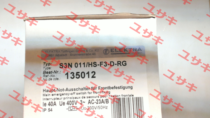 S3N 011/HS-F3-D-RG 135 012 Elektra Tailfingen