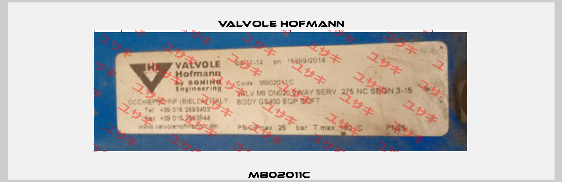 M802011C  Valvole Hofmann