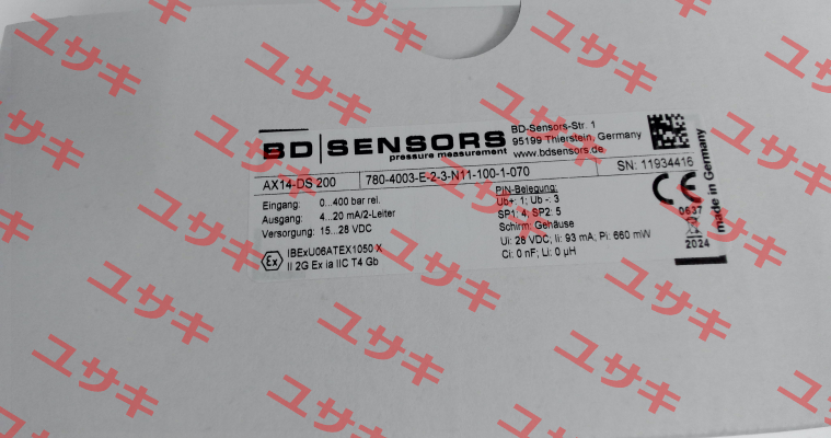 780-4003-E-2-3-N11-100-1-070 Bd Sensors