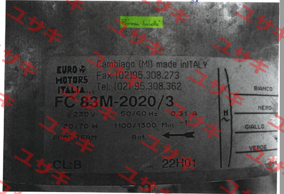 FC83M-2020/3 Euro Motors Italia