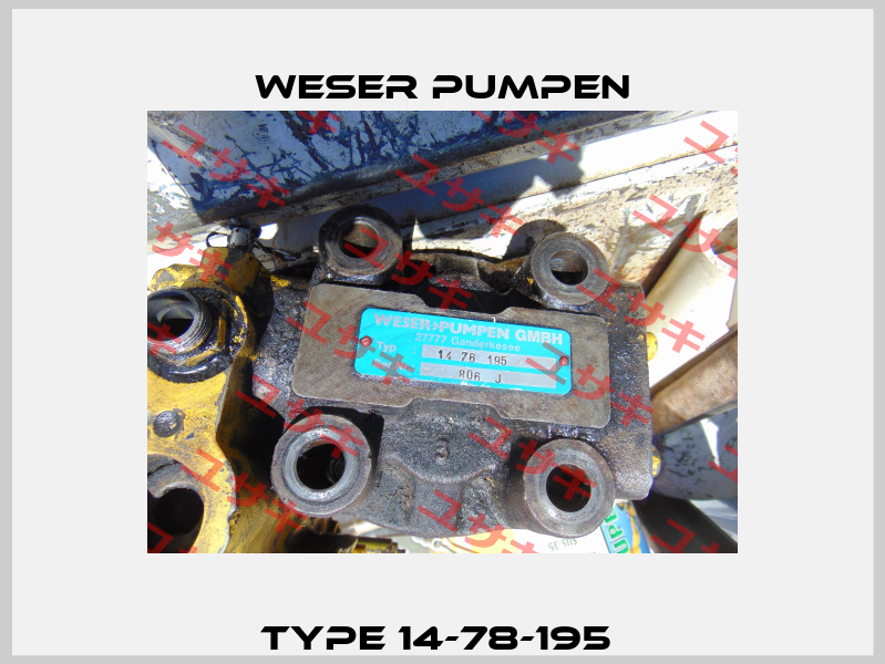Type 14-78-195  Weser Pumpen