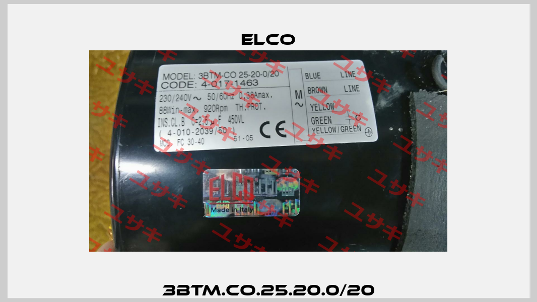 3BTM.CO.25.20.0/20 Elco