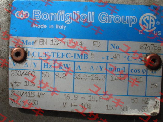 BN 132MB 4 FD Bonfiglioli