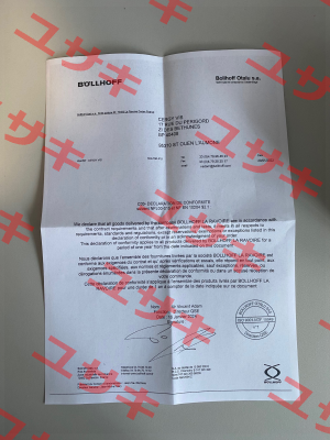 CERTIFICATE OF CONFORMITY NFL 00-015C BOLLHOFFOTALU Böllhoff