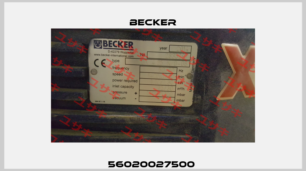56020027500  Becker