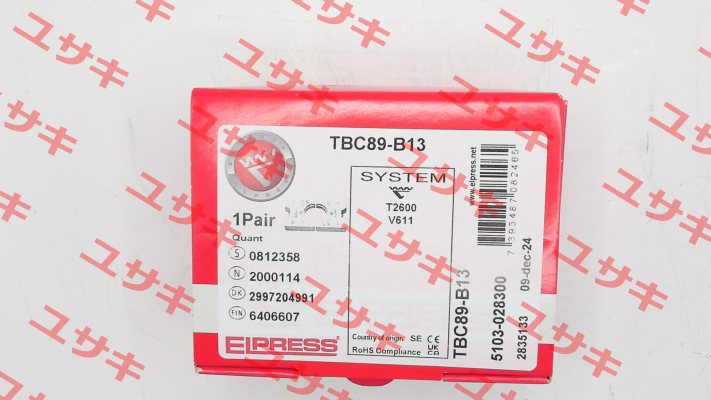 p/n: 5103-028300, Type: TBC89-B13 Elpress