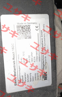 Type REact 15DC RTK Regeltechnik