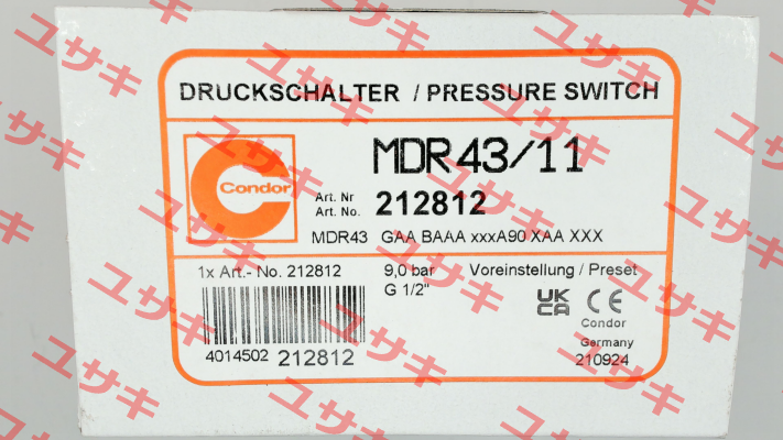 P/N: 212812, Type: MDR 43/11 Condor