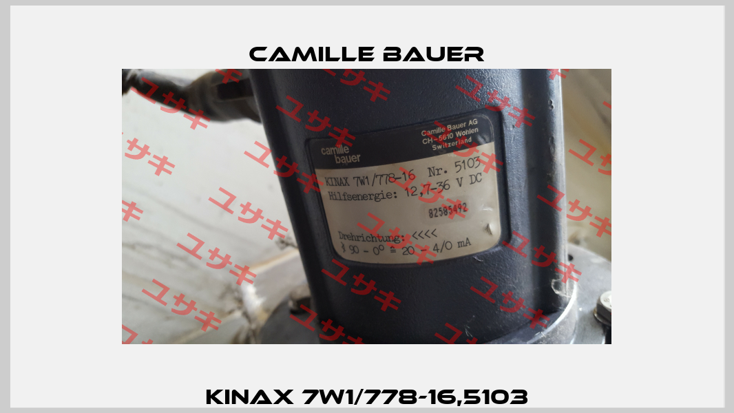 KINAX 7W1/778-16,5103 Camille Bauer