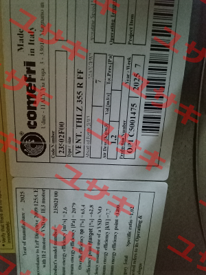 THLZ 355 R FF Comefri