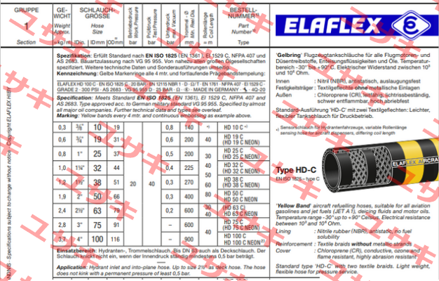HD 50 C (26 m) Elaflex