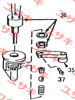 Index 37 Screw for lever Midori