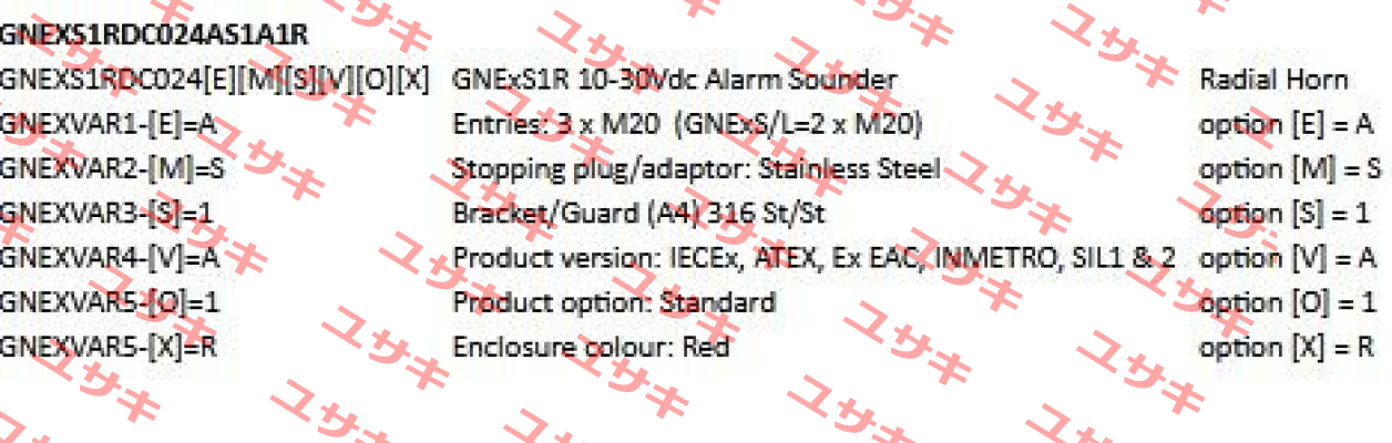 GNExS1RDC024AS1A1R E2S