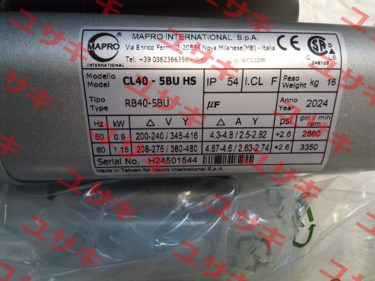 CL 40 HS kW0,9 MAPRO International