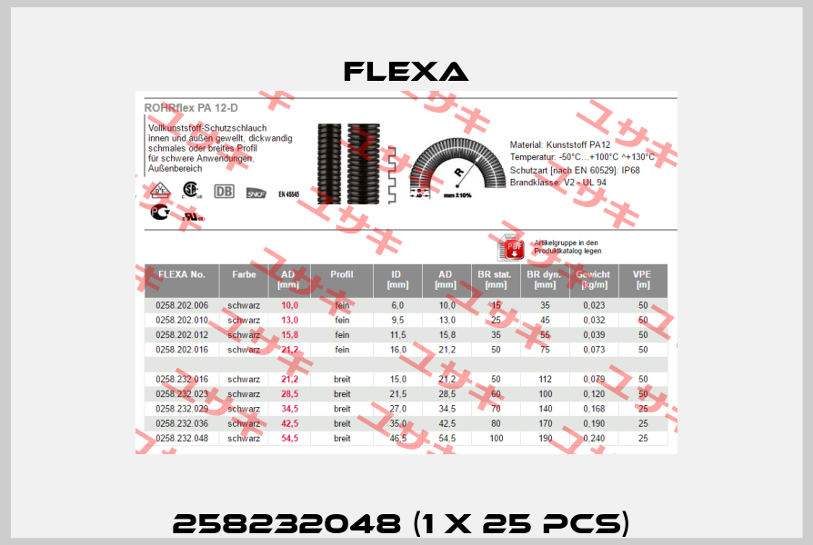 258232048 (1 x 25 pcs)  Flexa