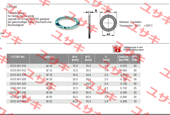 333001025 (1 x 10 pcs.)  Flexa