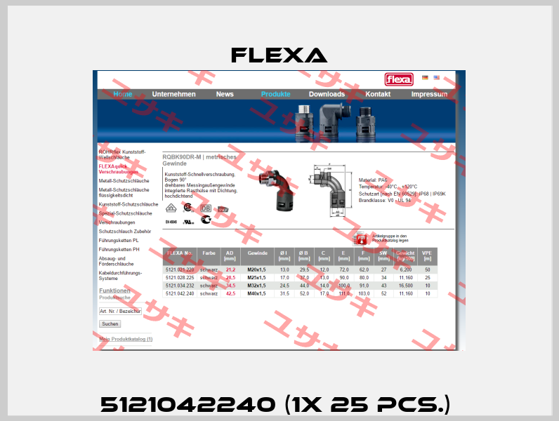 5121042240 (1x 25 pcs.)  Flexa