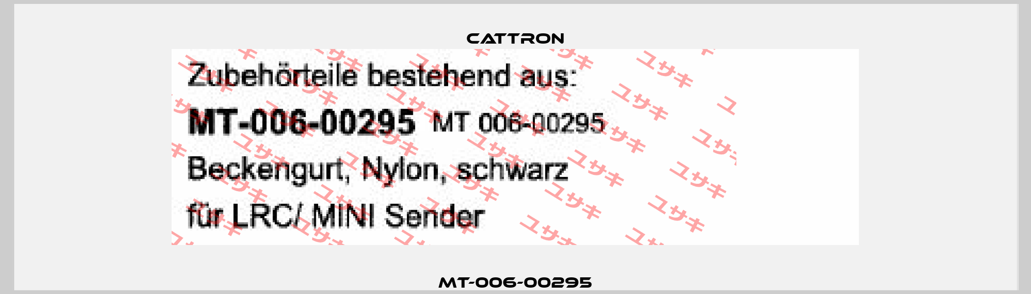 MT-006-00295 Cattron