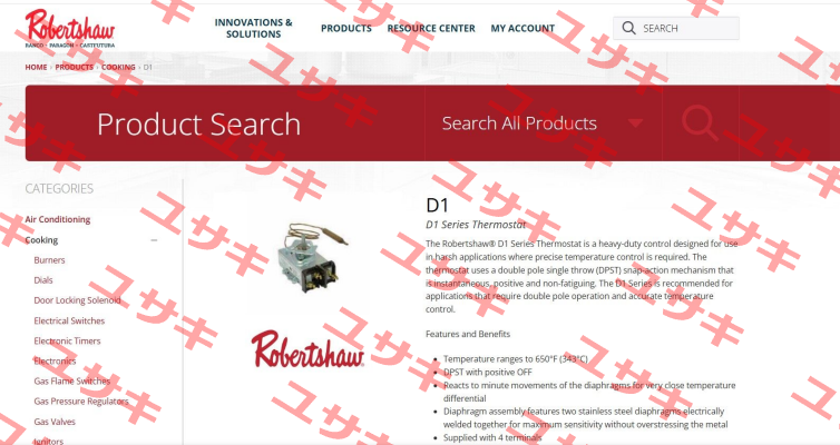 D1 series Robertshaw