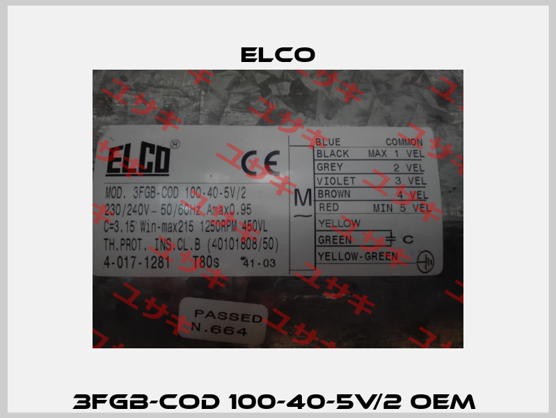 3FGB-COD 100-40-5V/2 OEM  Elco