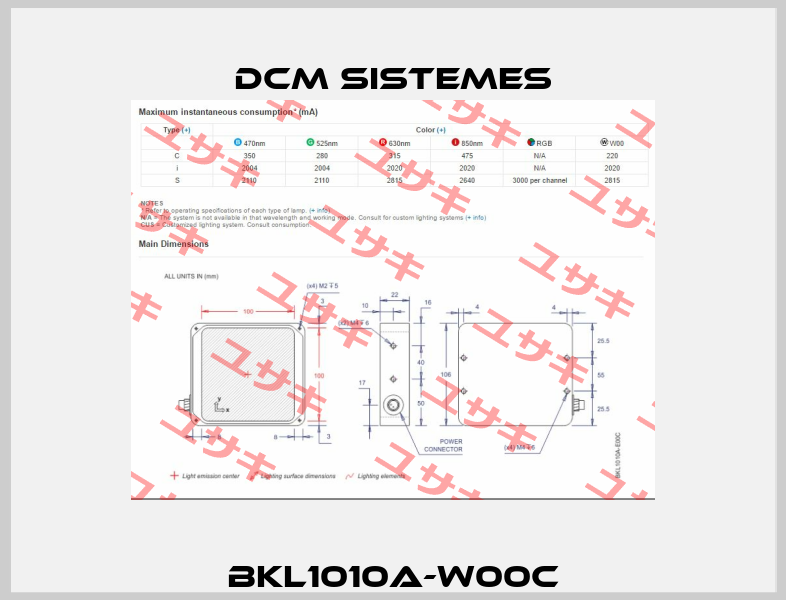 BKL1010A-W00C DCM Sistemes