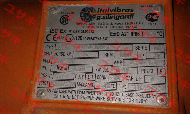 MVSI 10/810-S08-S Italvibras
