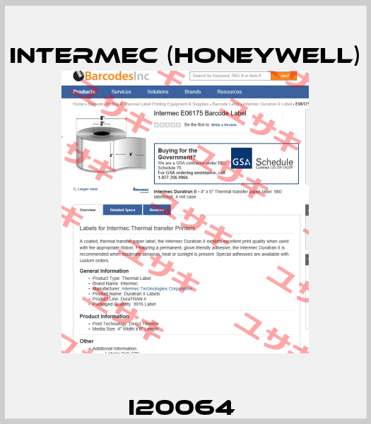 I20064  Intermec (Honeywell)