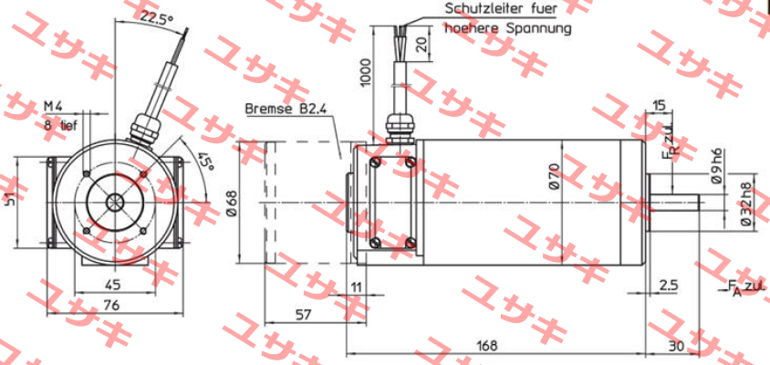 70010511 (S) Type GNM4175A  Engel Motor