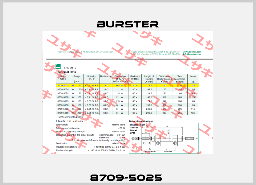 8709-5025  Burster