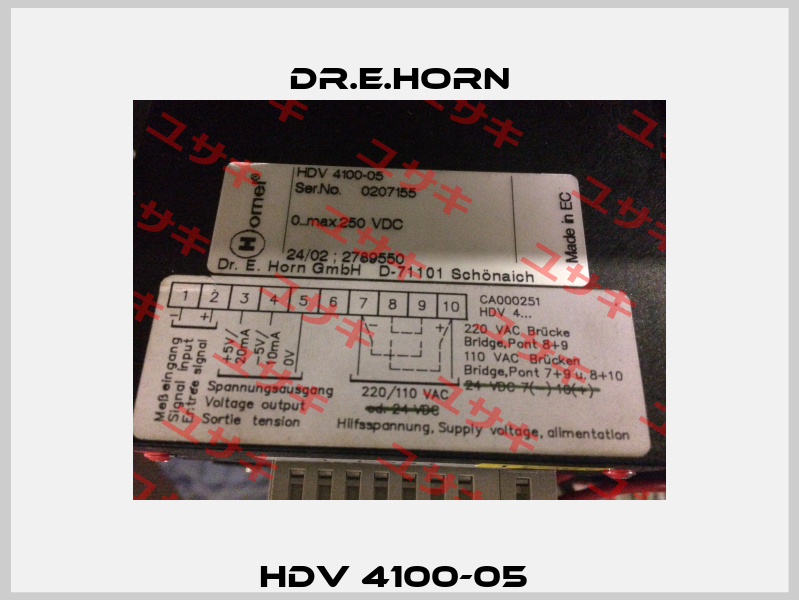 HDV 4100-05  Dr.E.Horn
