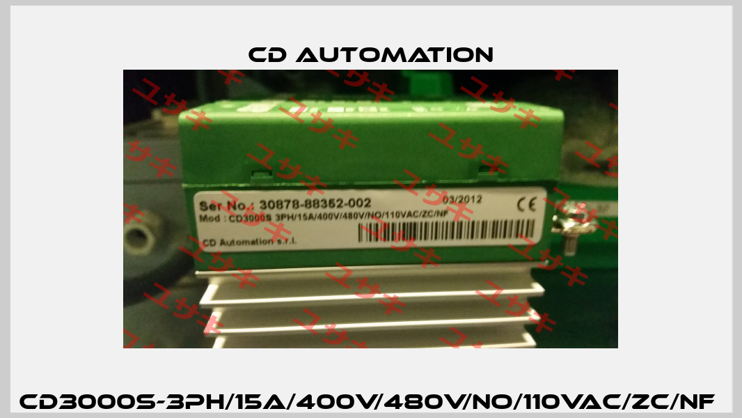 CD3000S-3PH/15A/400V/480V/No/110VAC/ZC/NF  CD AUTOMATION