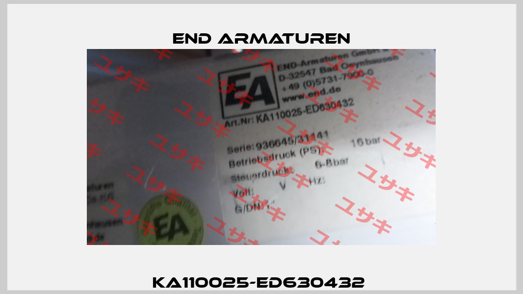 KA110025-ED630432  End Armaturen