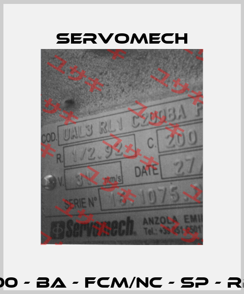 UAL3 - RL1 - C200 - BA - FCM/NC - SP - RPT90 - IEC71 B14 Servomech