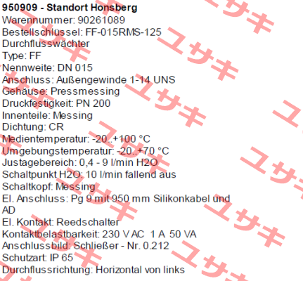 FF-015RMS-125 Honsberg