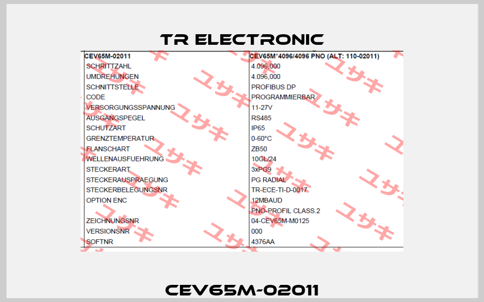 CEV65M-02011 TR Electronic