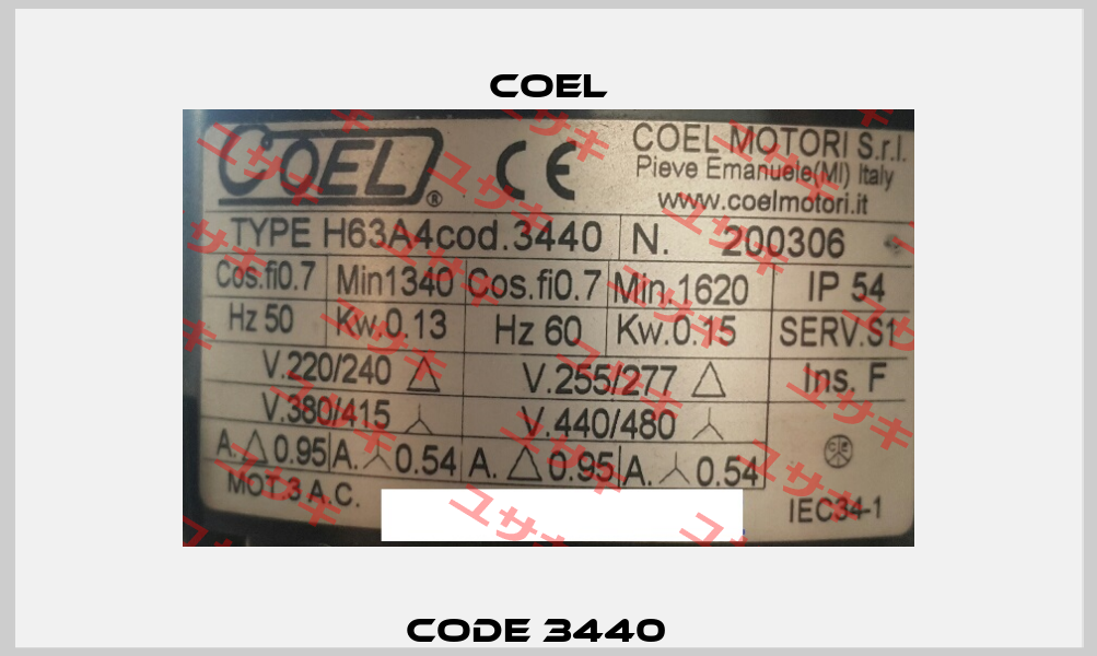Code 3440   Coel
