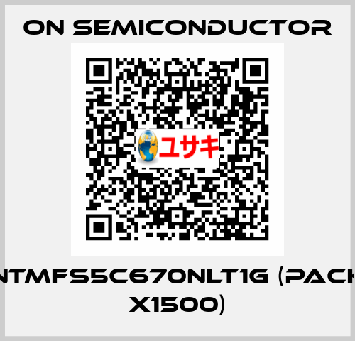 NTMFS5C670NLT1G (pack x1500) On Semiconductor