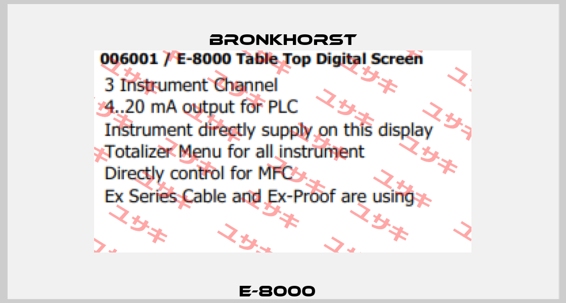 E-8000   Bronkhorst