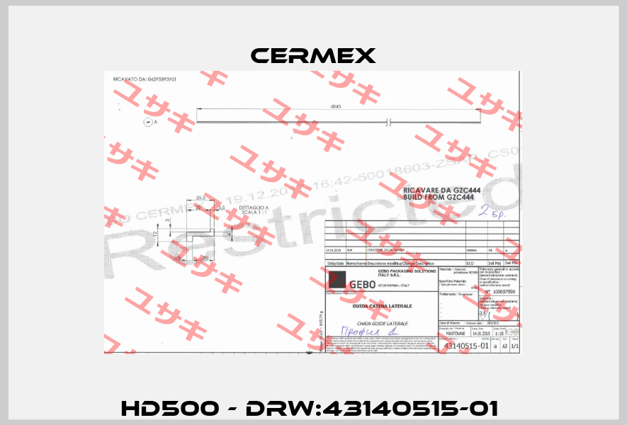 HD500 - Drw:43140515-01  CERMEX